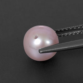 Perla rosa natural de 2,78 ct, esfera / bola, opaco