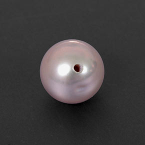 Perla rosa natural de 2,85 ct, esfera / bola, opaco
