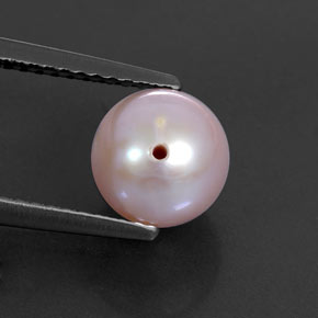 Perla rosa natural de 2,91 ct, esfera / bola, opaco