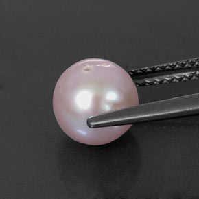 Perla rosa natural de 2,91 ct, esfera / bola, opaco