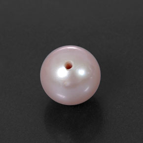 Perla rosa natural de 2,58 ct, esfera / bola, opaco