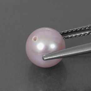 Perla rosa natural de 2,89 ct, esfera / bola, opaco