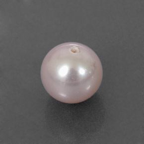 Perla rosa natural de 2,57 ct, esfera / bola, opaco