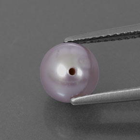 Perla rosa natural de 2,58 ct, esfera / bola, opaco