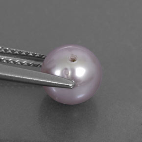 Perla rosa natural de 2,58 ct, esfera / bola, opaco