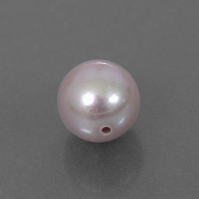 Perla rosa natural de 2,38 ct, esfera / bola, opaco