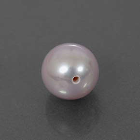Perla rosa natural de 2,30 ct, esfera / bola, opaco