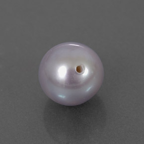 Perla gris natural de 2,87 ct, esfera / bola, opaco
