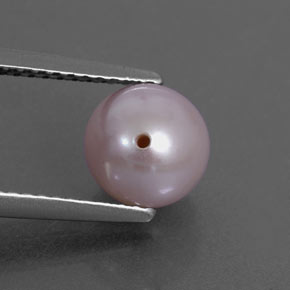 Perla rosa natural de 2,71 ct, esfera / bola, opaco