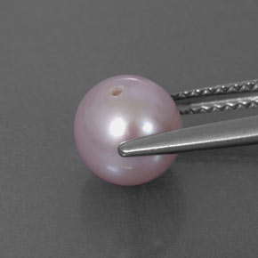Perla rosa natural de 2,71 ct, esfera / bola, opaco