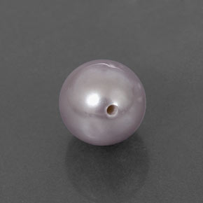 Perla Plata natural de 2.59 ct, Esfera / Bola, Opaco