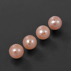 Gemas de perla rosa natural de  ct, esfera / bola, opaco