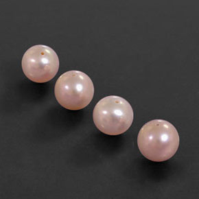Gemas de Perla Rosado claro natural de 12.24 ct, Esfera / Bola, Opaco