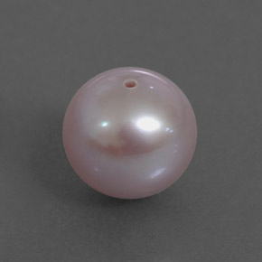 Perla rosa natural de 3,64 ct, esfera / bola, opaco