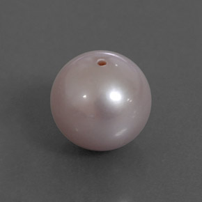 Perla rosa natural de 3,42 ct, esfera / bola, opaco