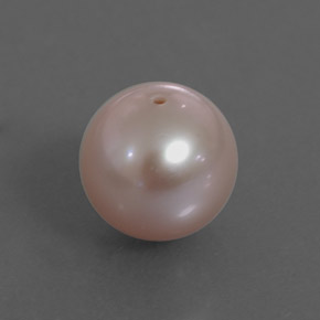 Perla rosa natural de 3,39 ct, esfera / bola, opaco
