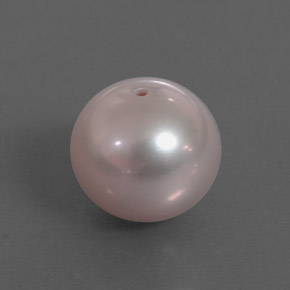 Perla rosa natural de 3,55 ct, esfera / bola, opaco