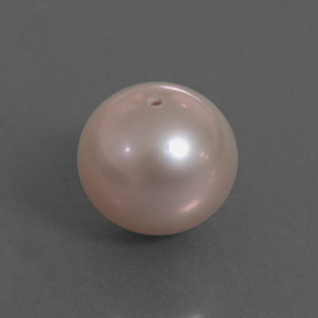 Perla plateado natural de 3,16 ct, esfera / bola, opaco
