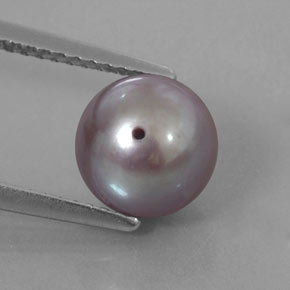 Perla rosa natural de 3,44 ct, esfera / bola, opaco