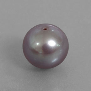 Perla rosa natural de 3,44 ct, esfera / bola, opaco
