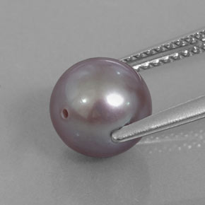Perla rosa natural de 3,44 ct, esfera / bola, opaco