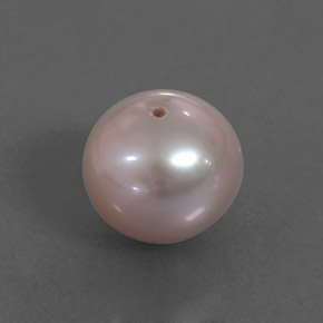 Perla rosa natural de 3,35 ct, esfera / bola, opaco