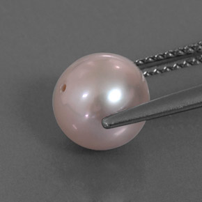 Perla rosa natural de 3,35 ct, esfera / bola, opaco