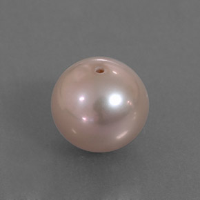 Perla rosa natural de 3,31 ct, esfera / bola, opaco