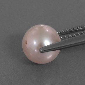 Perla rosa natural de 2,91 ct, esfera / bola, opaco