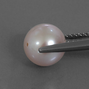 Perla rosa natural de 3,25 ct, esfera / bola, opaco