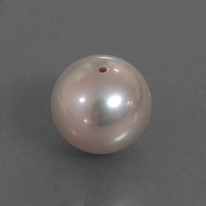 Perla rosa natural de 3,37 ct, esfera / bola, opaco