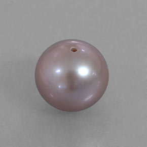 Perla rosa natural de 3,52 ct, esfera / bola, opaco