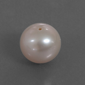 Perla rosa natural de 3,30 ct, esfera / bola, opaco