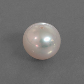 Perla rosa natural de 3,17 ct, esfera / bola, opaco