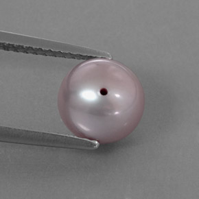 Perla rosa natural de 3,00 ct, esfera / bola, opaco