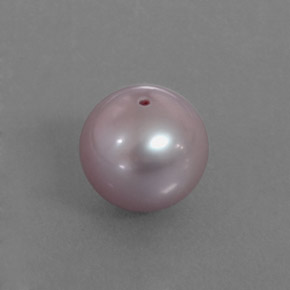Perla rosa natural de 3,00 ct, esfera / bola, opaco