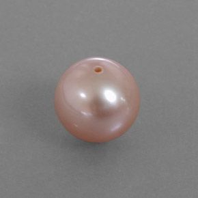 Perla Rosado crema natural de 2.85 ct, Esfera / Bola, Opaco