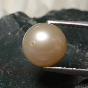 Perla rosa natural de 3,43 ct, esfera / bola, opaco