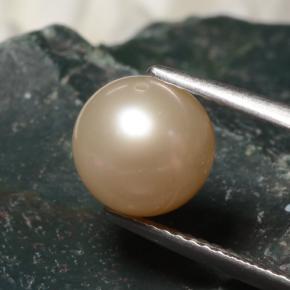 Perla rosa natural de 3,43 ct, esfera / bola, opaco