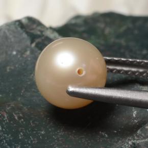 Perla rosa natural de 3,43 ct, esfera / bola, opaco