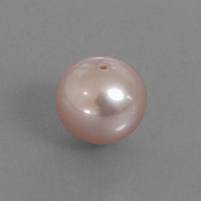 Perla rosa natural de 3,05 ct, esfera / bola, opaco