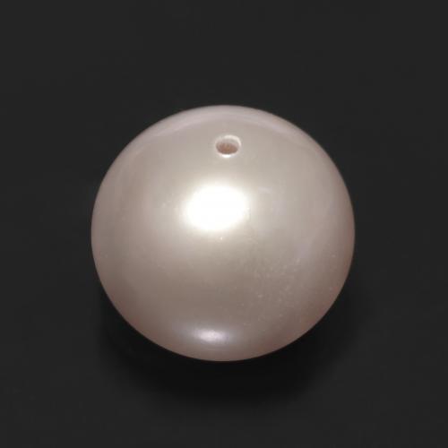 Perla rosa natural de 3,31 ct, esfera / bola, opaco
