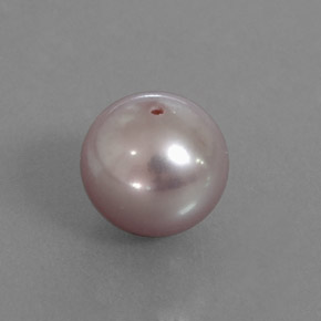 Perla gris natural de 3,19 ct, esfera / bola, opaco