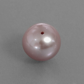 Perla rosa natural de 3,32 ct, esfera / bola, opaco