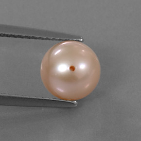 Perla rosa natural de 2,91 ct, esfera / bola, opaco