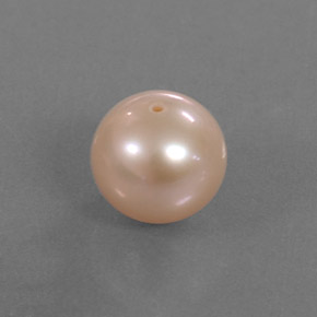 Perla rosa natural de 2,91 ct, esfera / bola, opaco