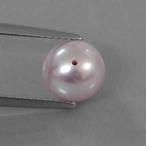 Perla rosa natural de 3,05 ct, esfera / bola, opaco