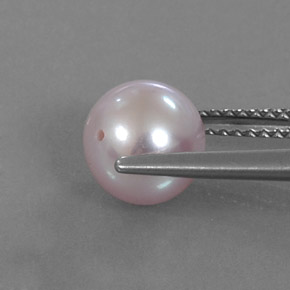 Perla rosa natural de 3,05 ct, esfera / bola, opaco