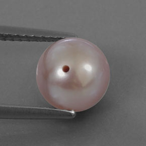 Perla rosa natural de 3,21 ct, esfera / bola, opaco