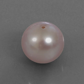Perla rosa natural de 3,21 ct, esfera / bola, opaco